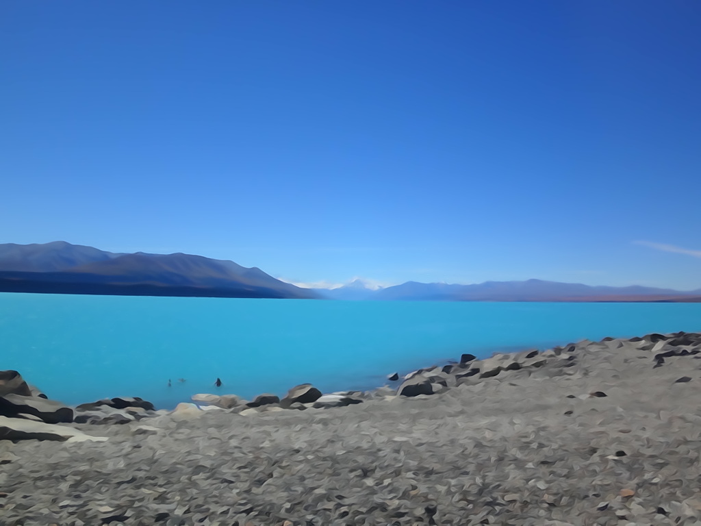 Lake Pukaki mit Mount Cook