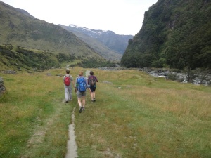 Auf dem Weg zum Gletscher "Rob Roy" 