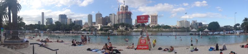 Stadtstrand in Brisbane