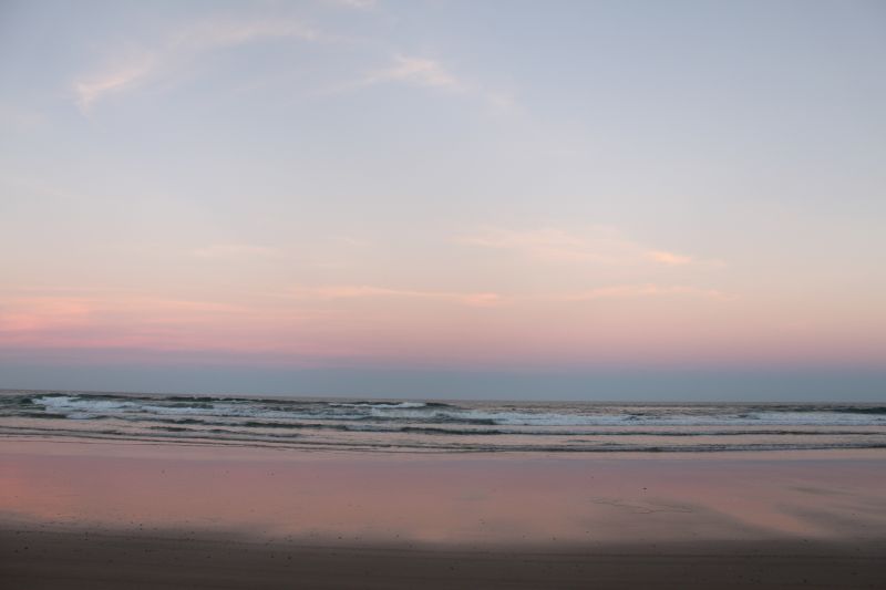 Sonnenuntergang am Rainbow Beach