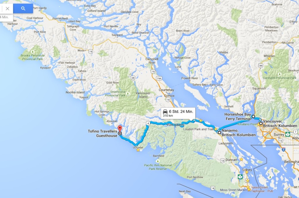 Vancouver Island Route