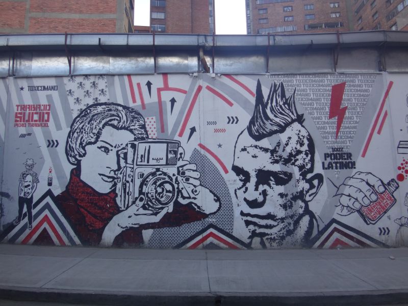 eins der politischen Graffitis