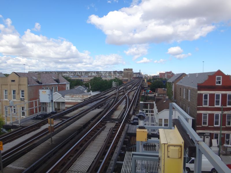 Subway über den Dächern von Chicago  