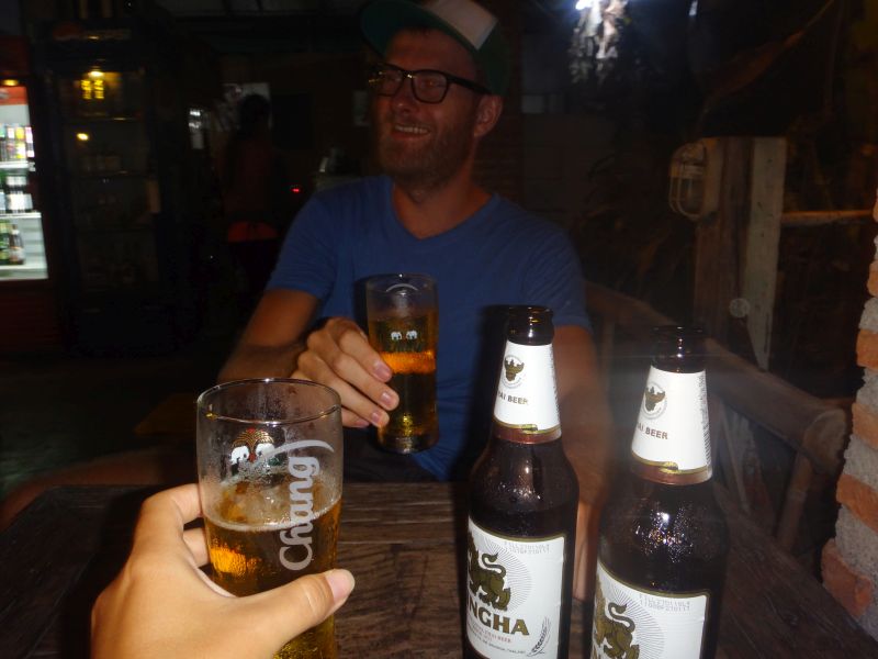 Letztes Abschieds Singha-Bierchen 