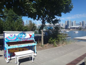 Das Piano steht dort herum